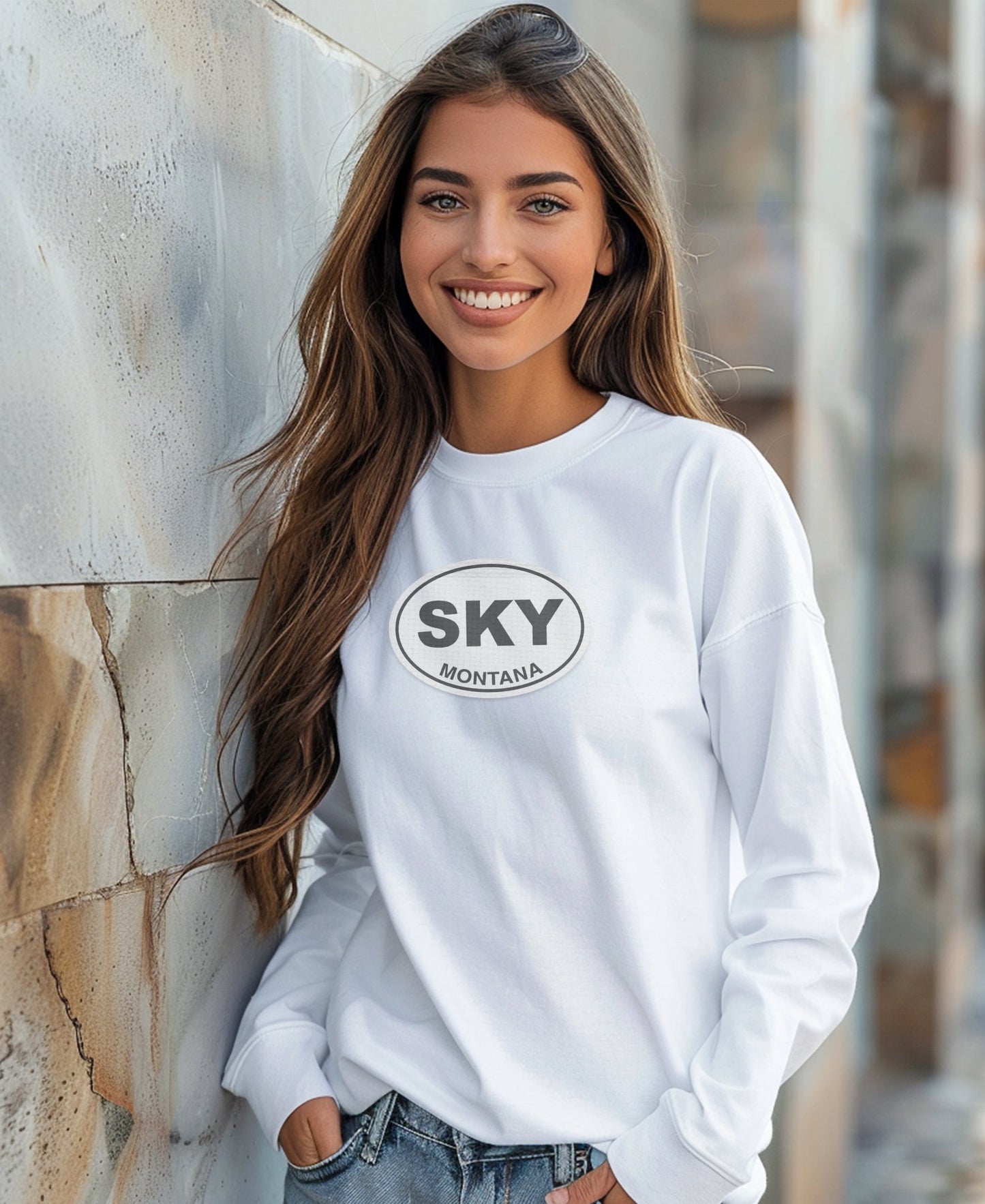 Sky Montana casual long-sleeve logo shirt product type