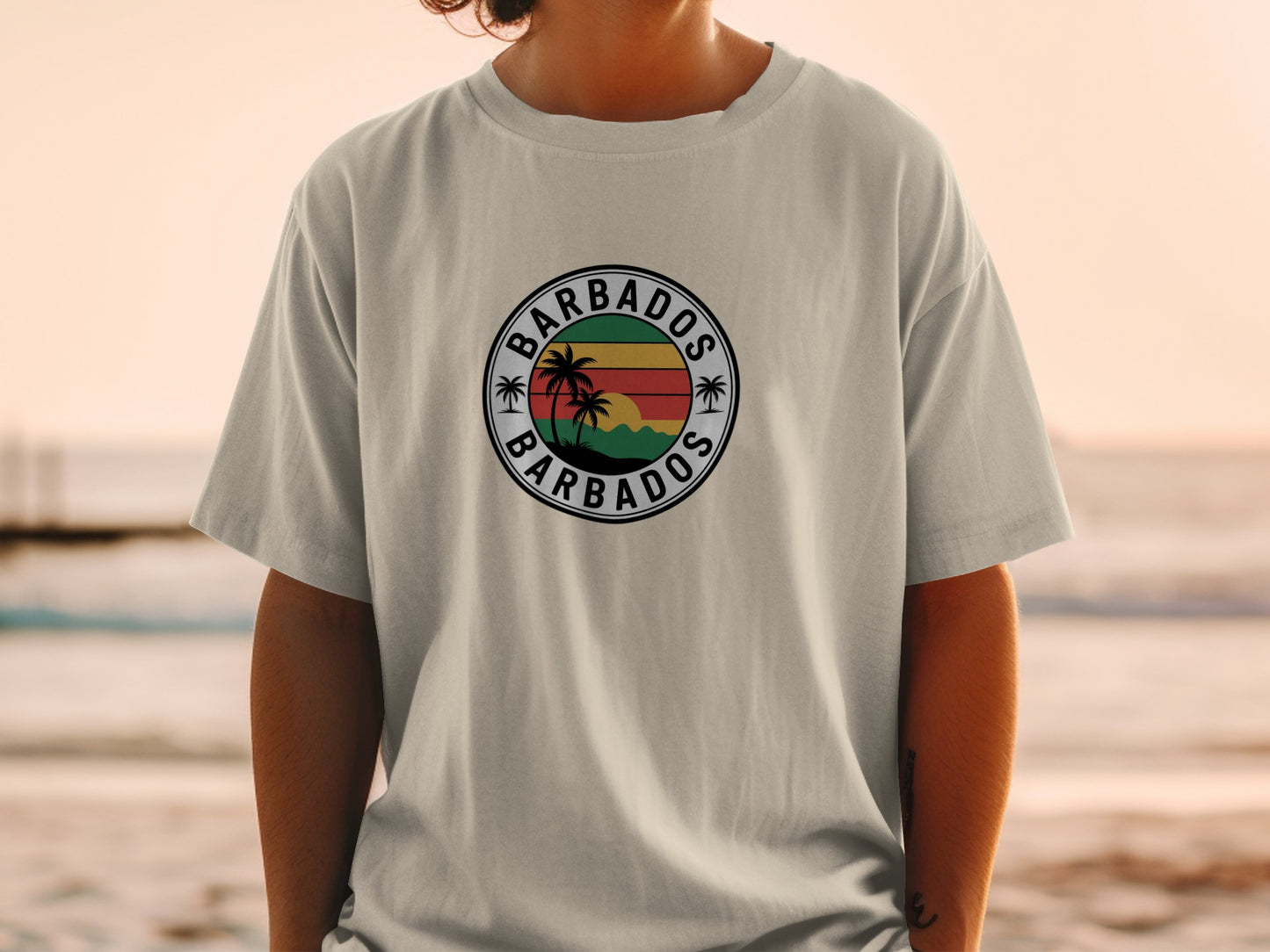 Barbados Beach Sunset Graphic Unisex T-Shirt product