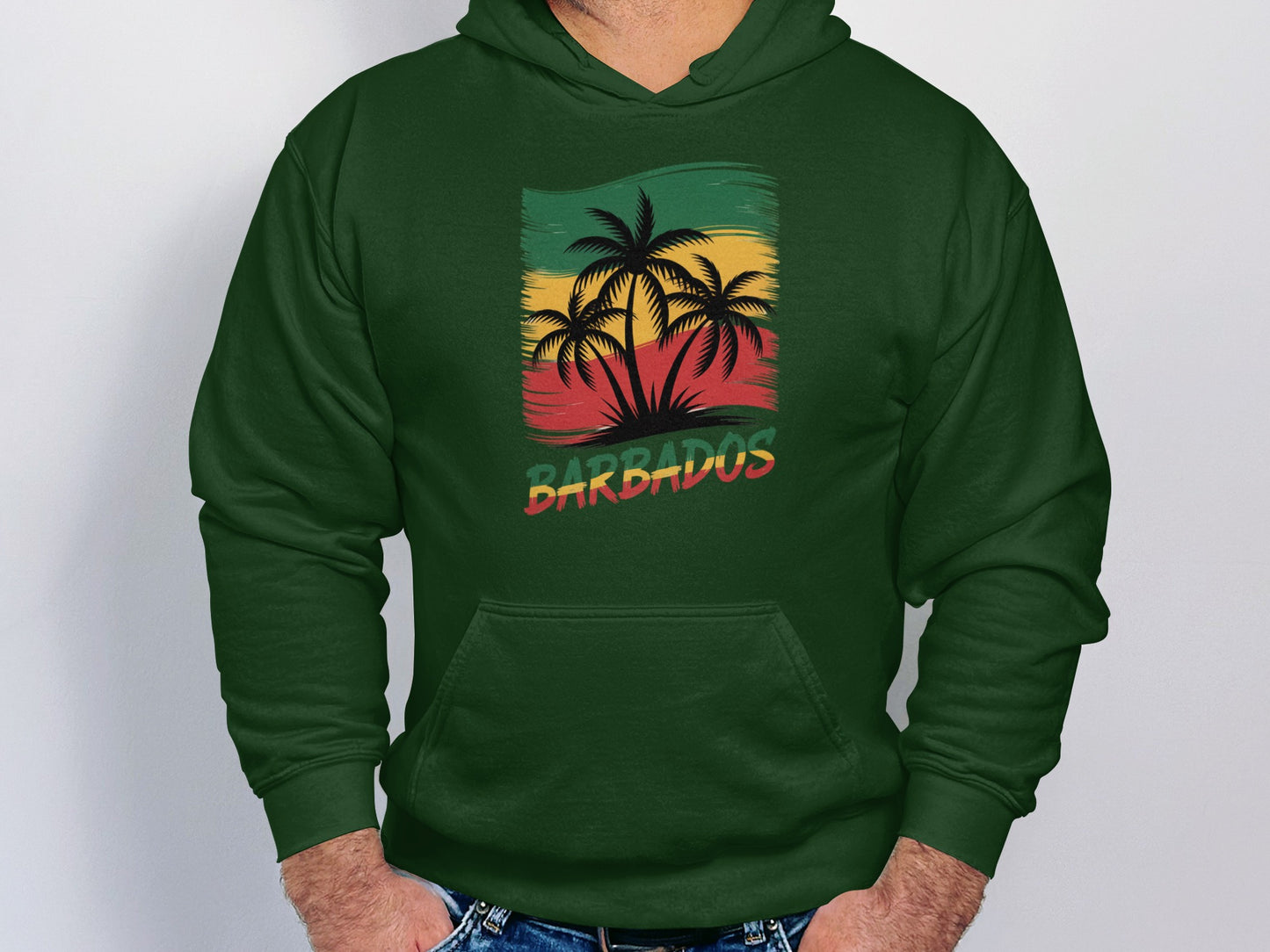 Barbados Beach Vibes Palm Trees Hoodie product