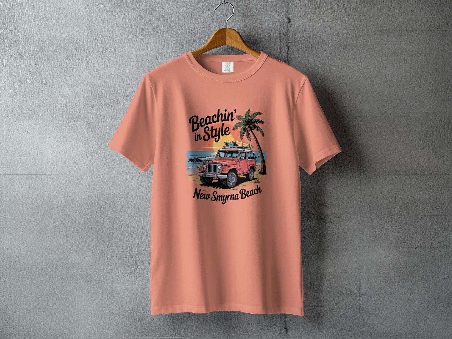 Beachin' in Style New Smyrna Beach Graphic T-shirt product