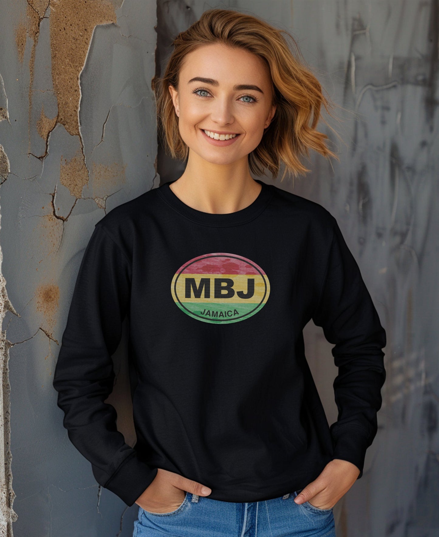 MBJ Jamaica Graphic Long Sleeve Solid Color product type