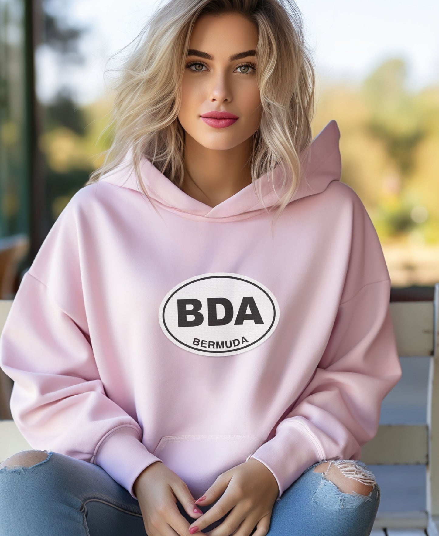 Bermuda Island Style & Sun Escape Womens Hoodie