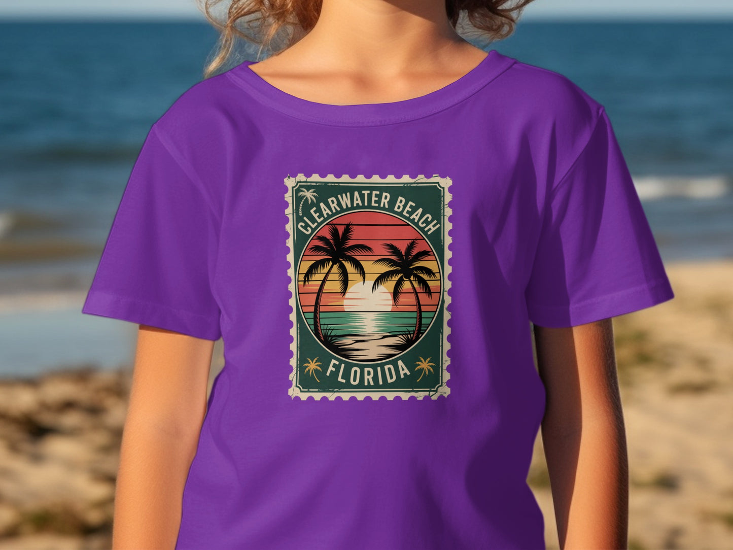 Clearwater Beach Florida Vacation Stamp product