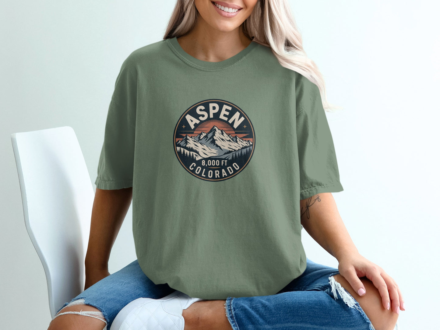 Aspen Colorado Mountain View Graphic T-shirt product type