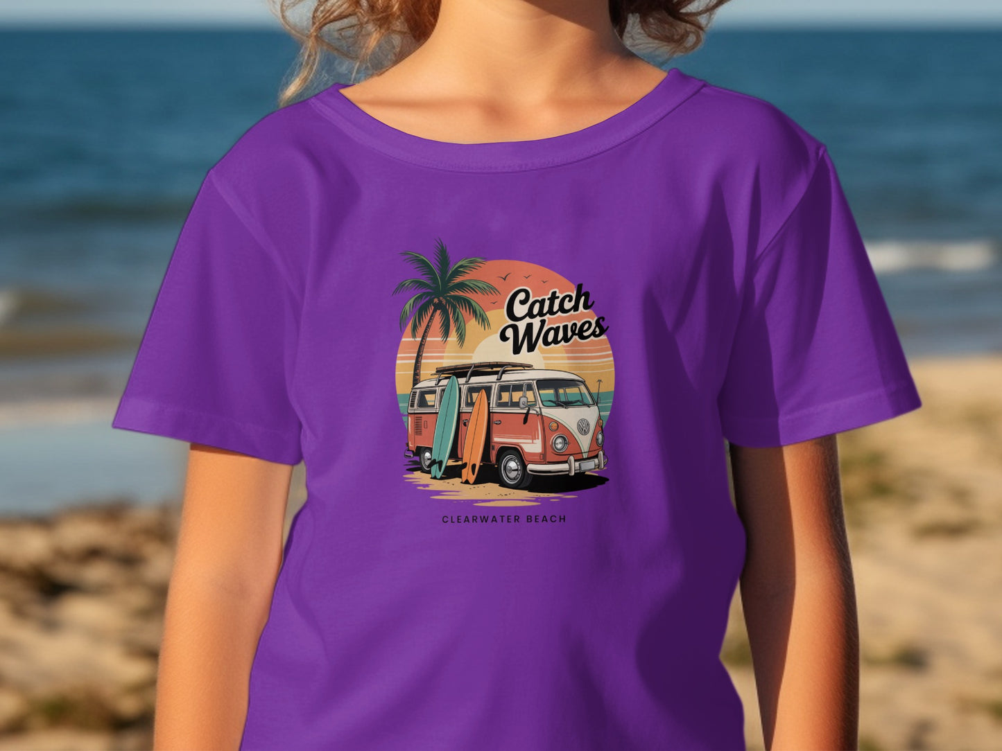Catch Waves Clearwater Beach Graphic T-Shirt product type