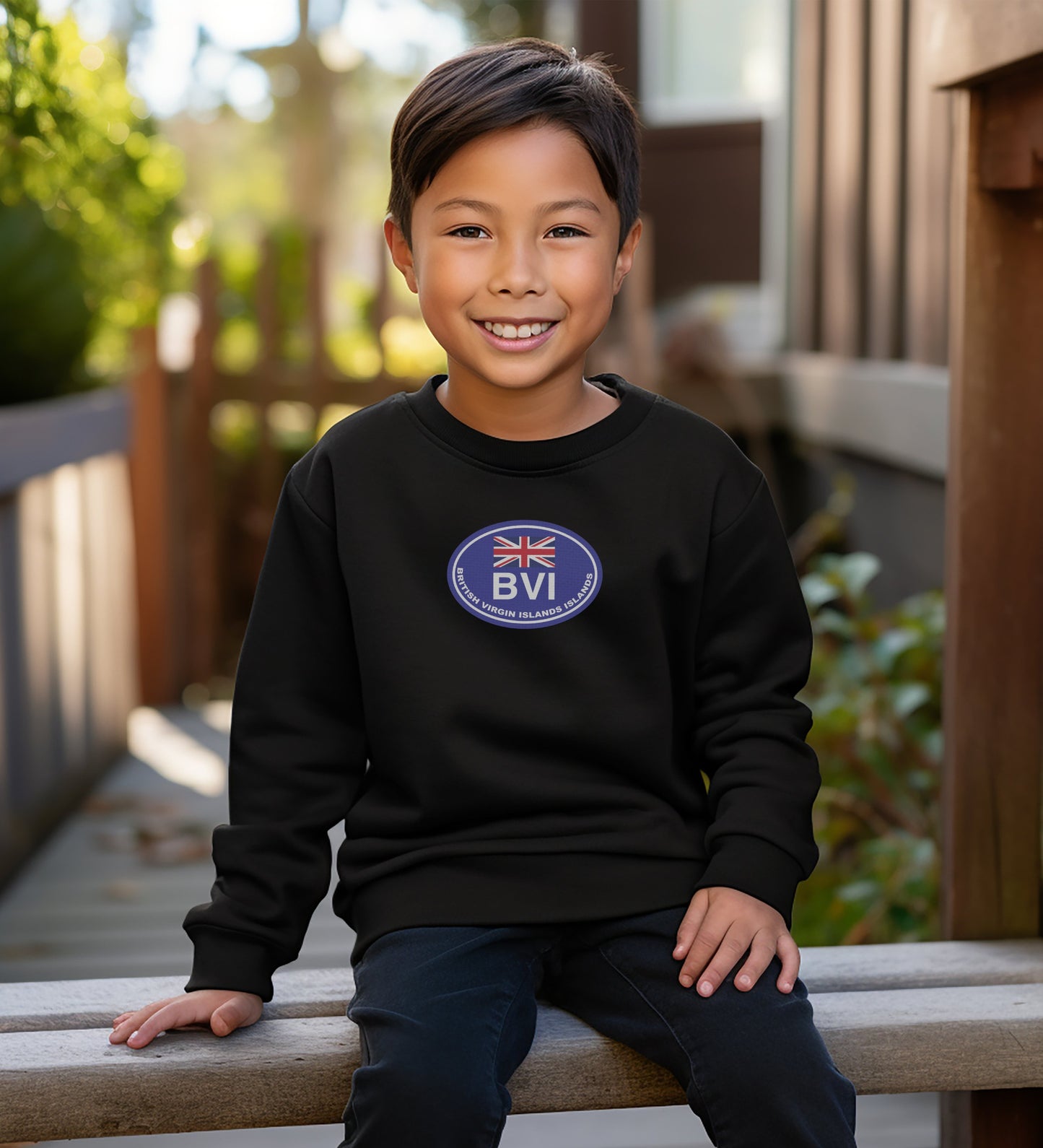 Stylish Black BVI Logo Sweatshirt for Kids product