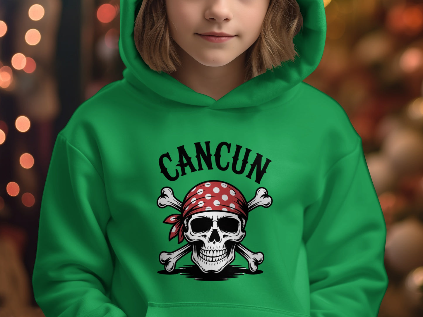 Cancun Skull and Crossbones Hoodie product