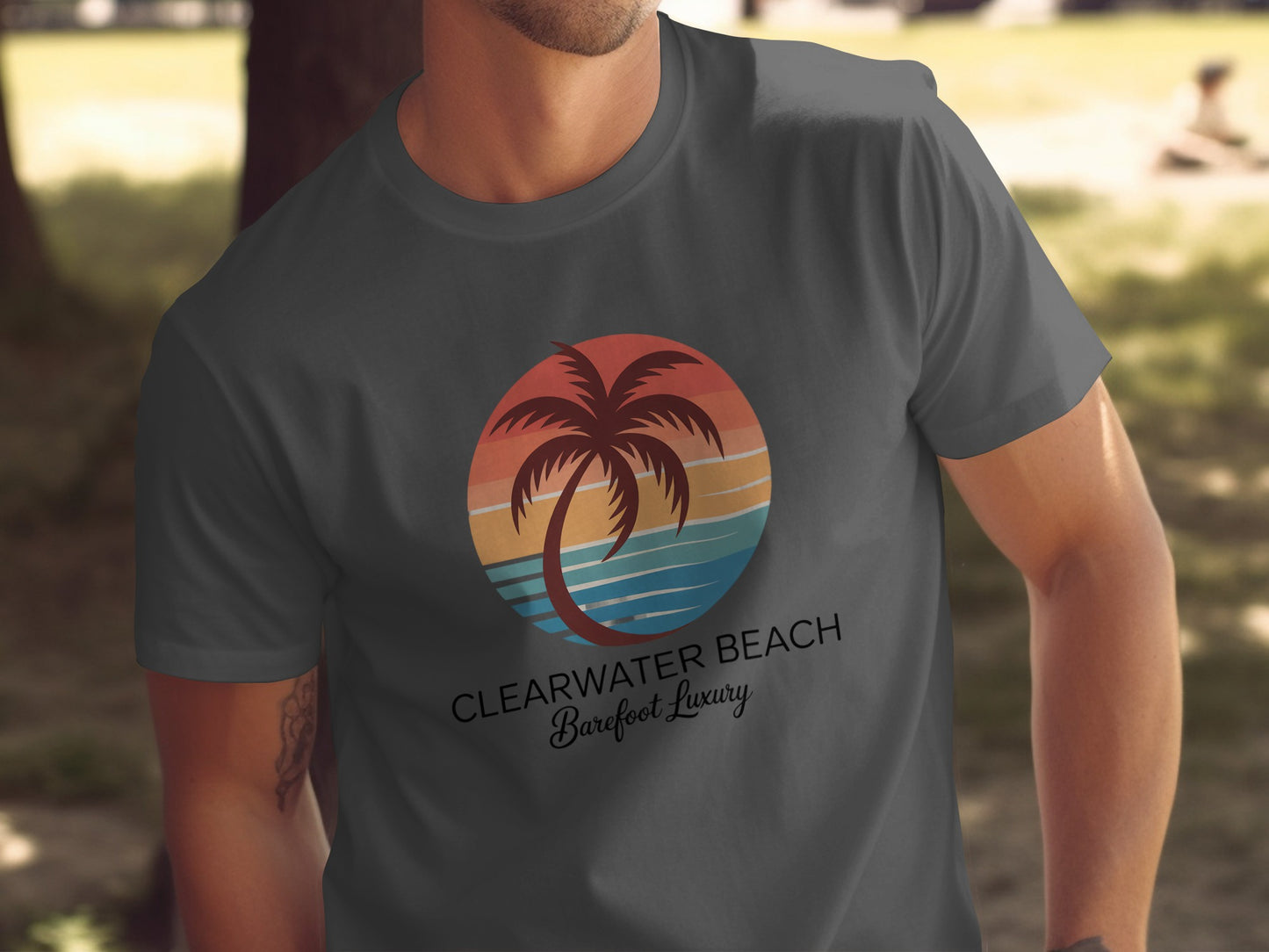 Clearwater Beach Barefoot Luxury Graphic T-shirt product type