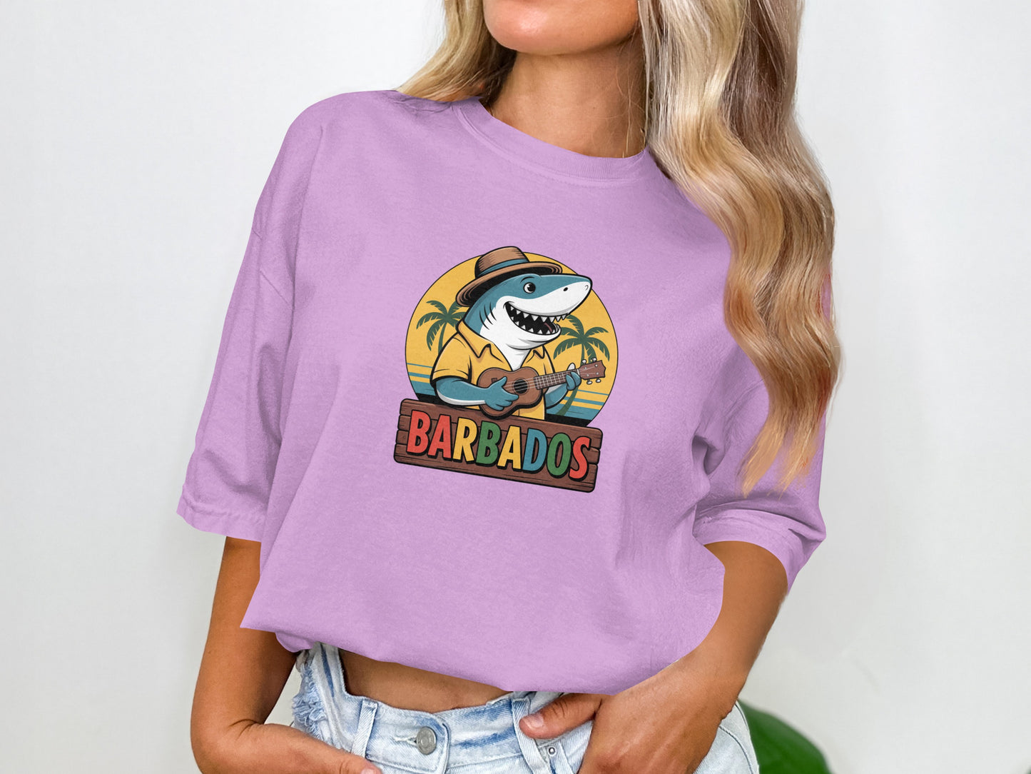 Cool Barbados Shark Graphic Tee product type