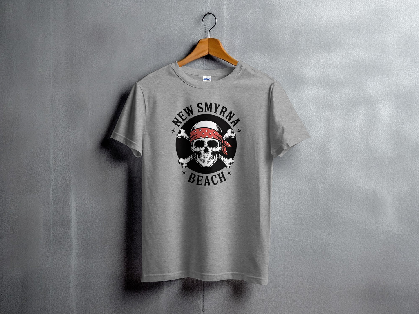 New Smyrna Beach Skull Graphic T-Shirt product type