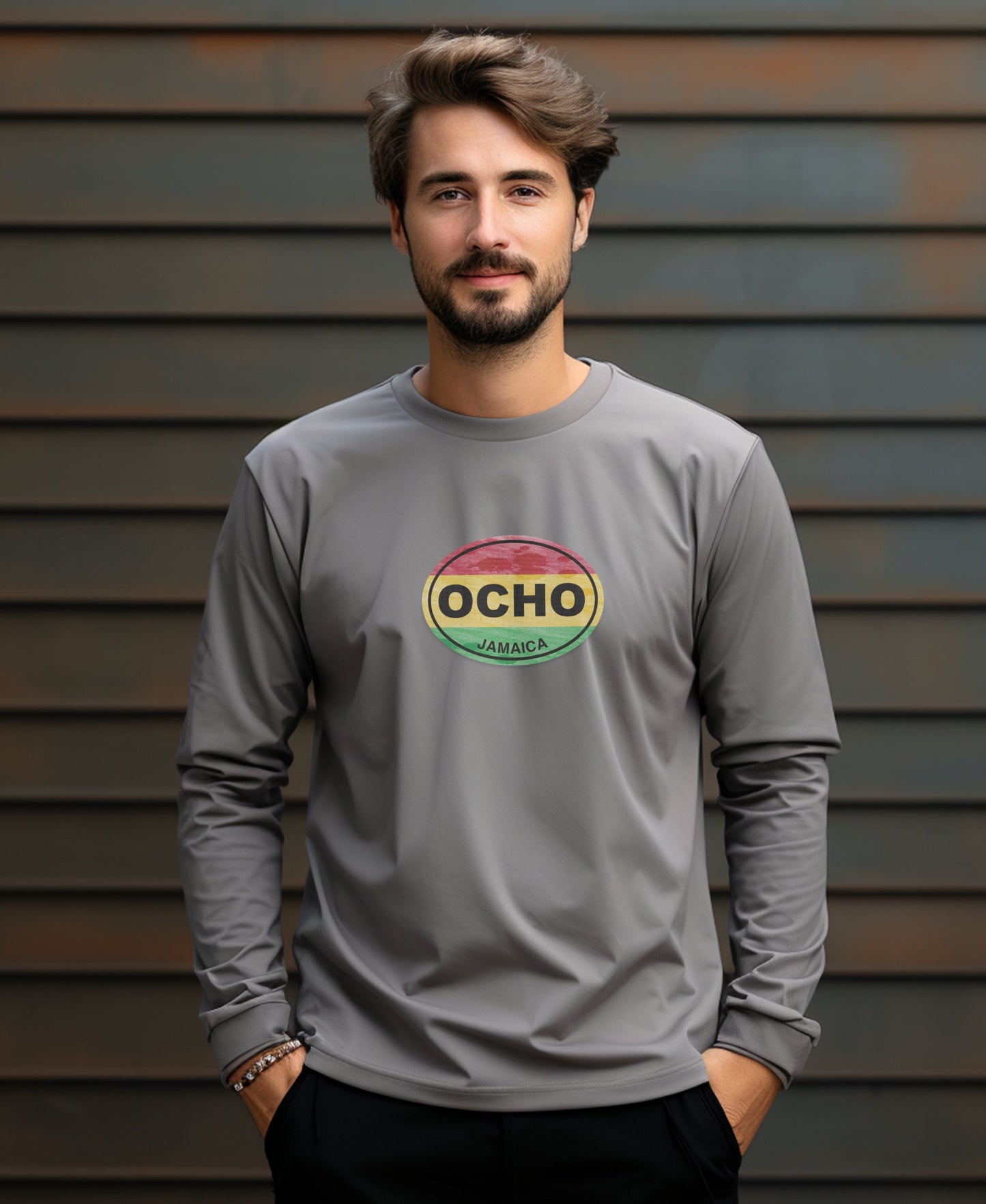 Ocho Rios Dunns River Falls and Music Festivals Mens Long Sleeve T Shirt