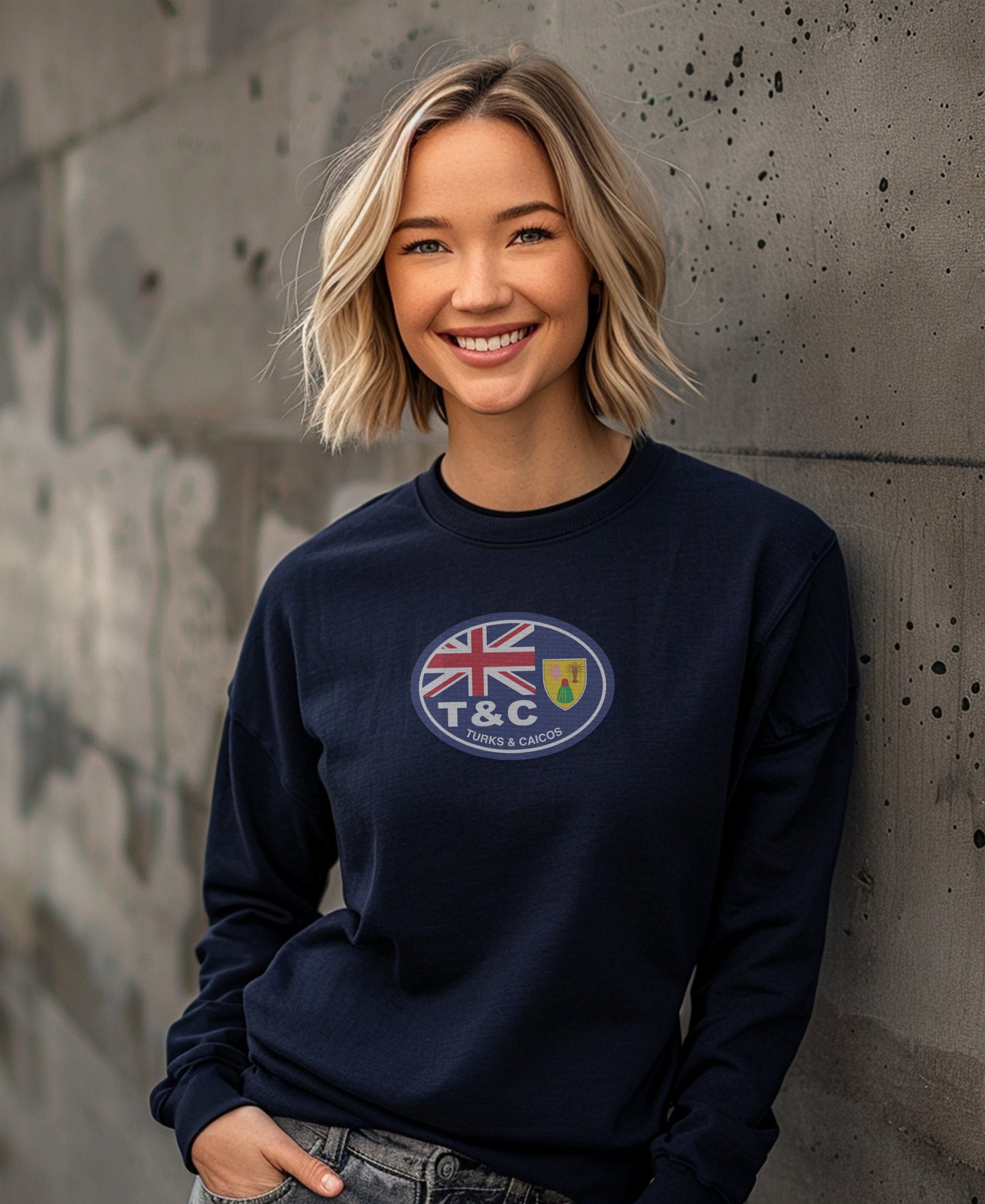 T and C graphic long sleeve sweatshirt product