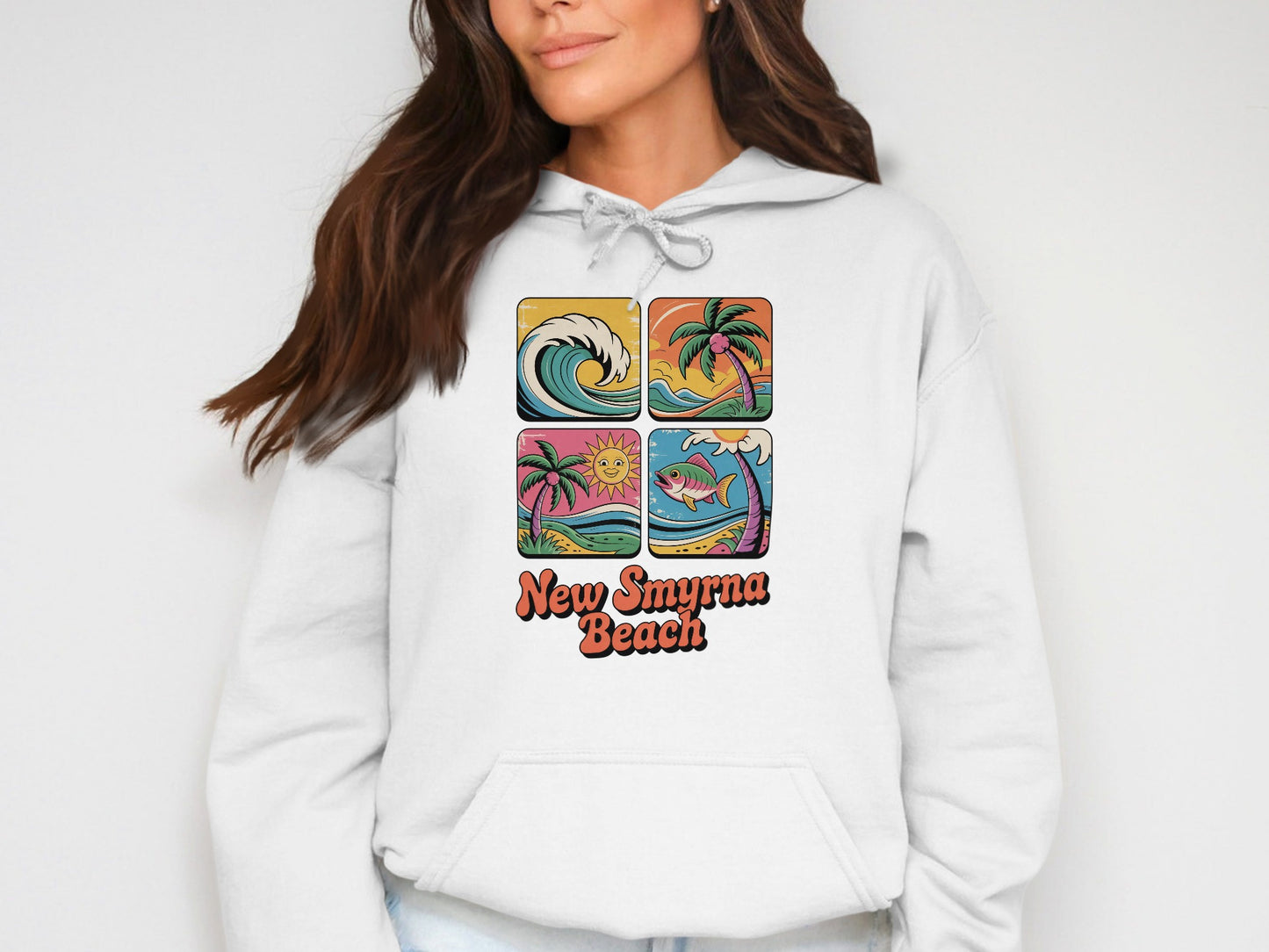 New Smyrna Beach Graphic Hoodie for Women product type