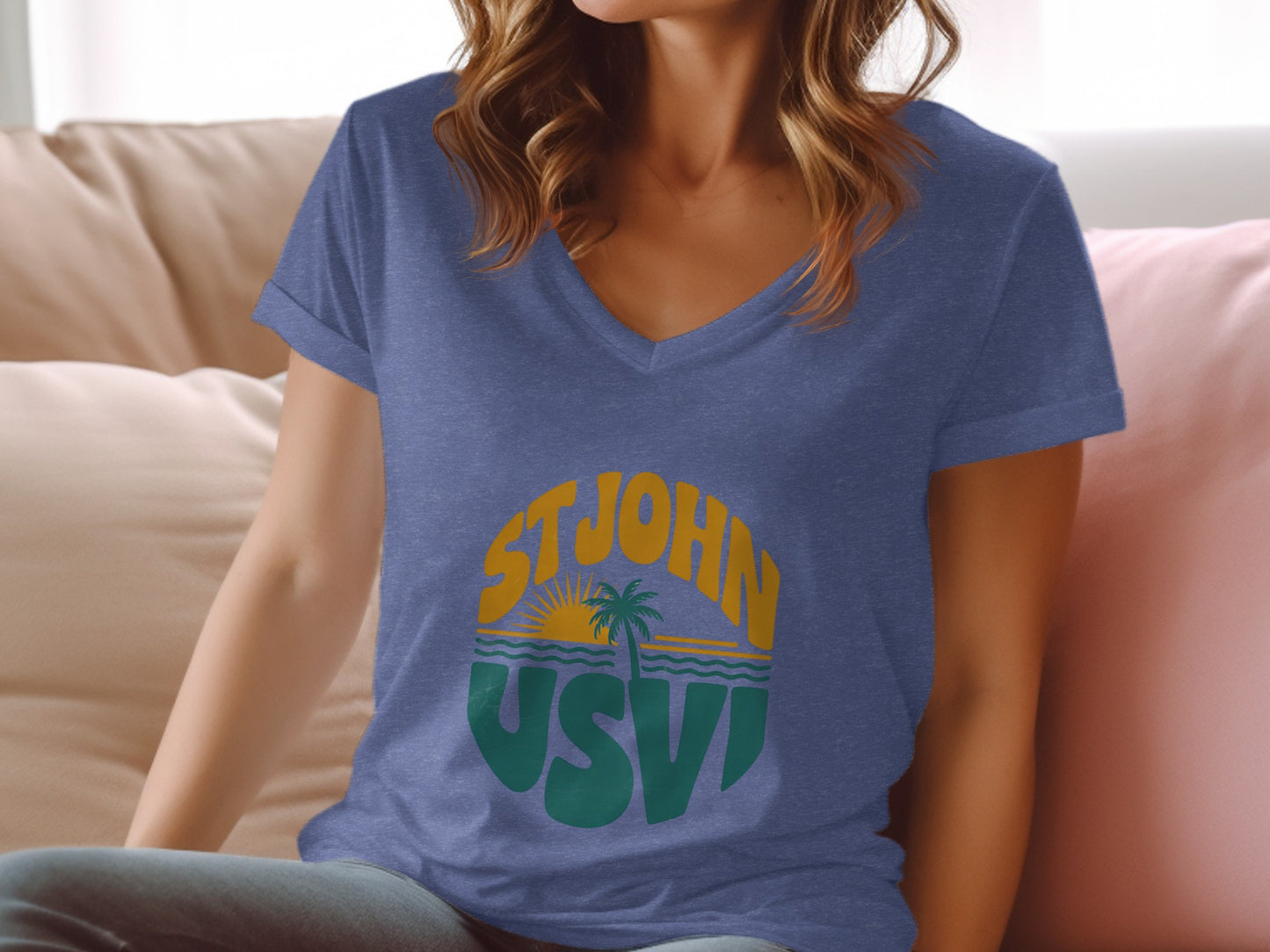 St John USVI Graphic Print Casual Wear T-shirt product type