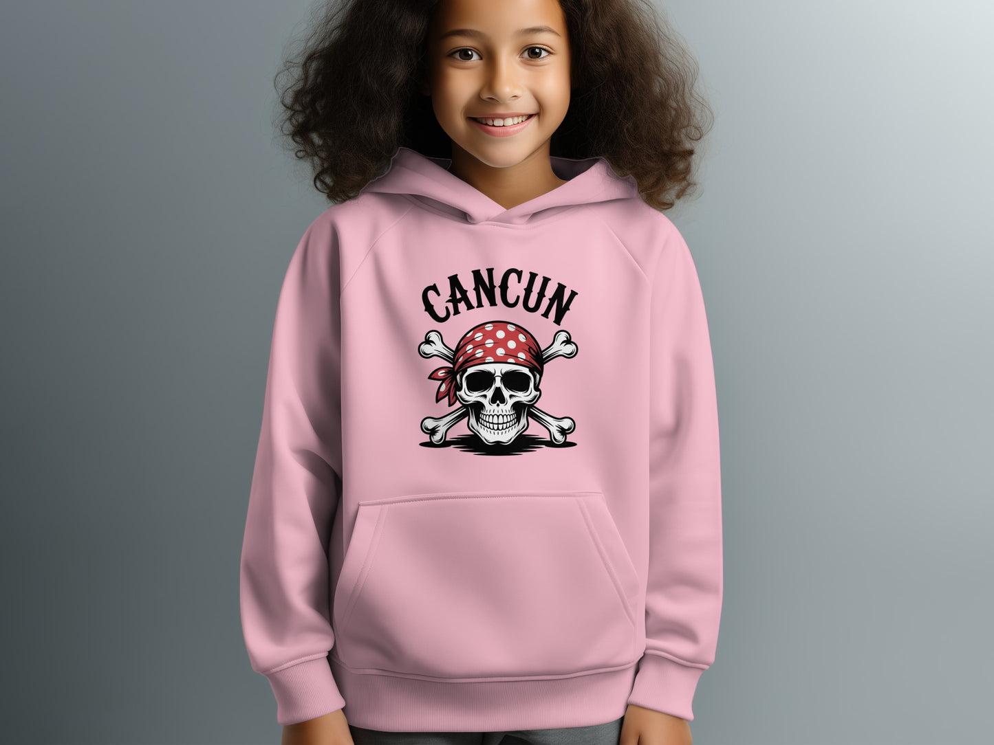 Cancun Pirate Skull Graphic Design Hoodie product