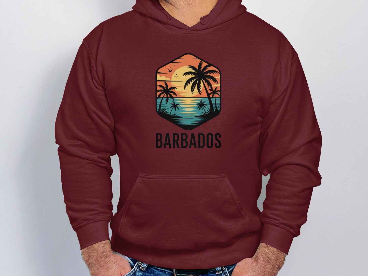 Barbados Tropical Sunset Beach Hoodie product