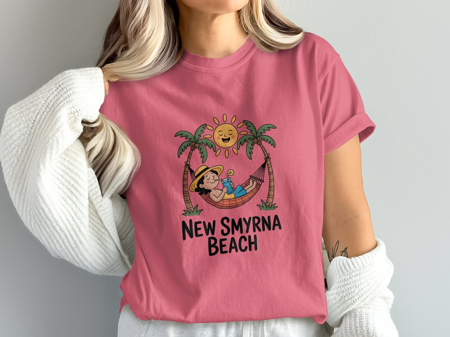 New Smyrna Beach Cozy Vacation Vibes Graphic T-shirt product type