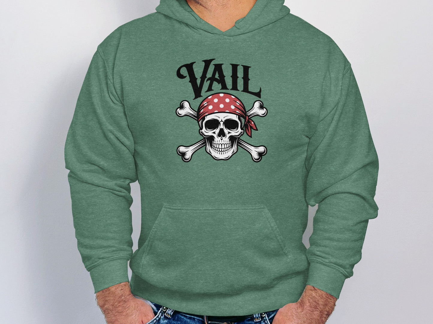 Vail Skull and Crossbones Graphic Hoodie product type