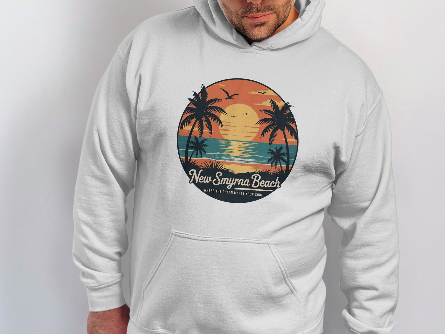 New Smyrna Beach Graphic Hoodie Comfortable product type