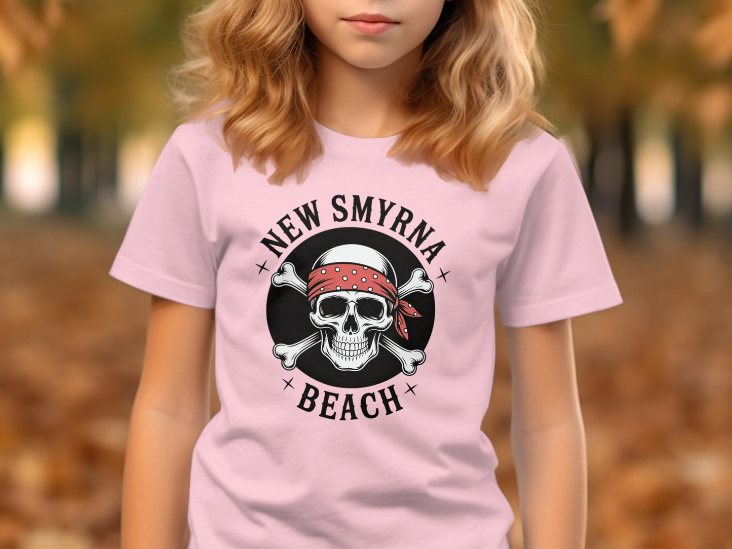 New Smyrna Beach Skull and Crossbones T-shirt product