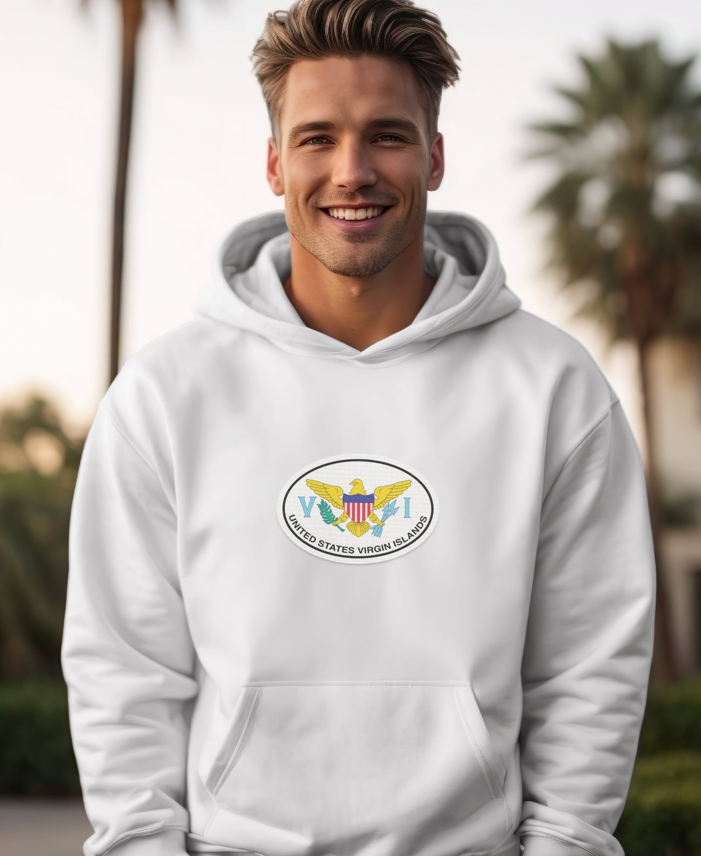United States Virgin Islands Emblem Print Hoodie product
