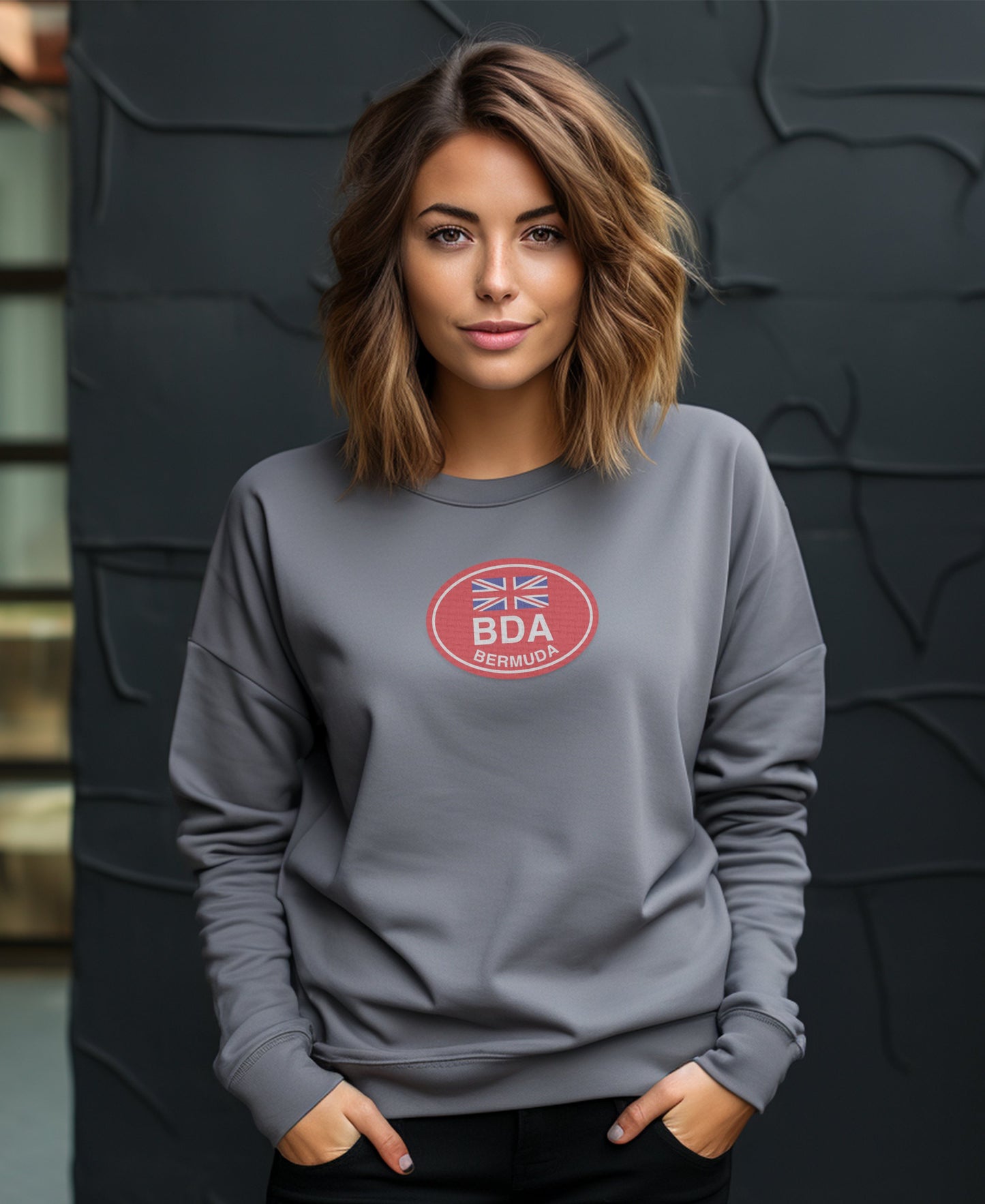 Bermuda BDA Flag Graphic Women's Crewneck product