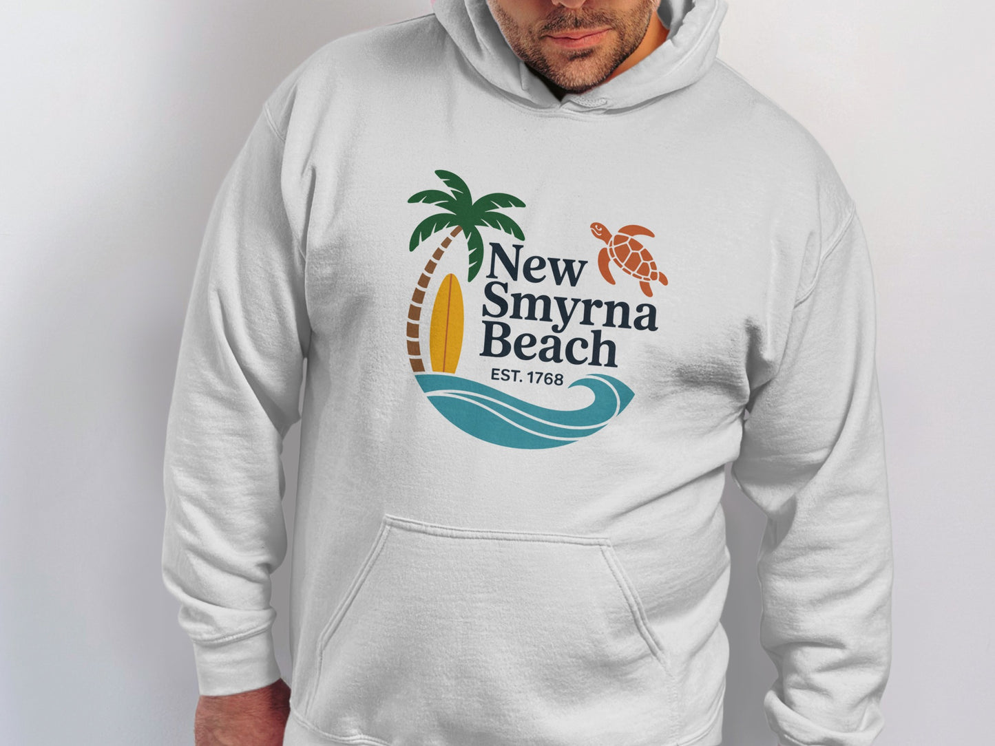 New Smyrna Beach EST 1768 Graphic Hoodie product