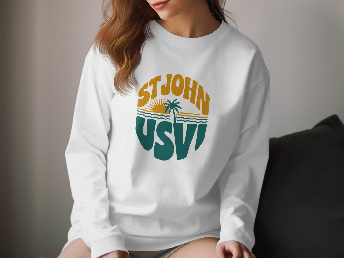 St John USVI Graphic Long Sleeve Top product type