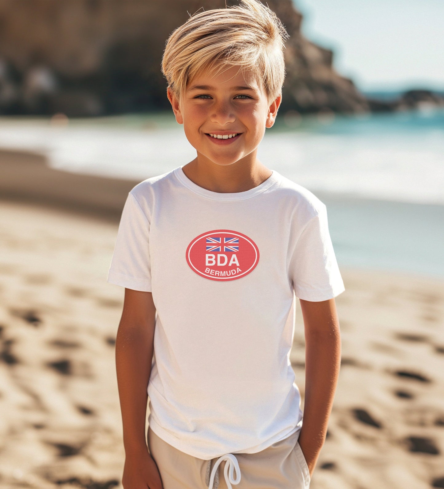 Bermuda BDA British Flag Design Kids T-Shirt product