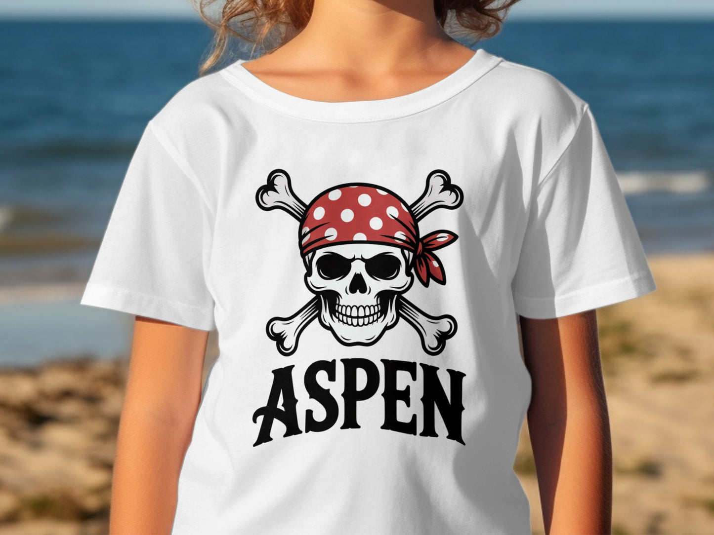 Aspen Pirate Skull and Crossbones Graphic Shirt product