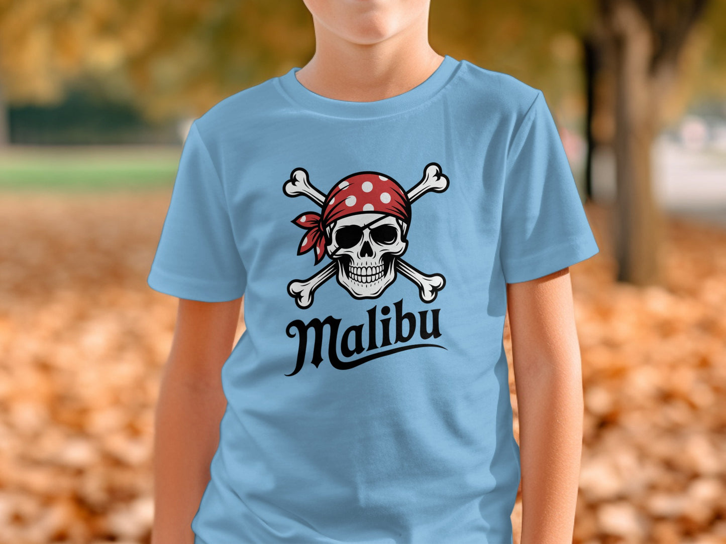 Cool Skull Pirate Malibu Graphic Tee Shirt product type