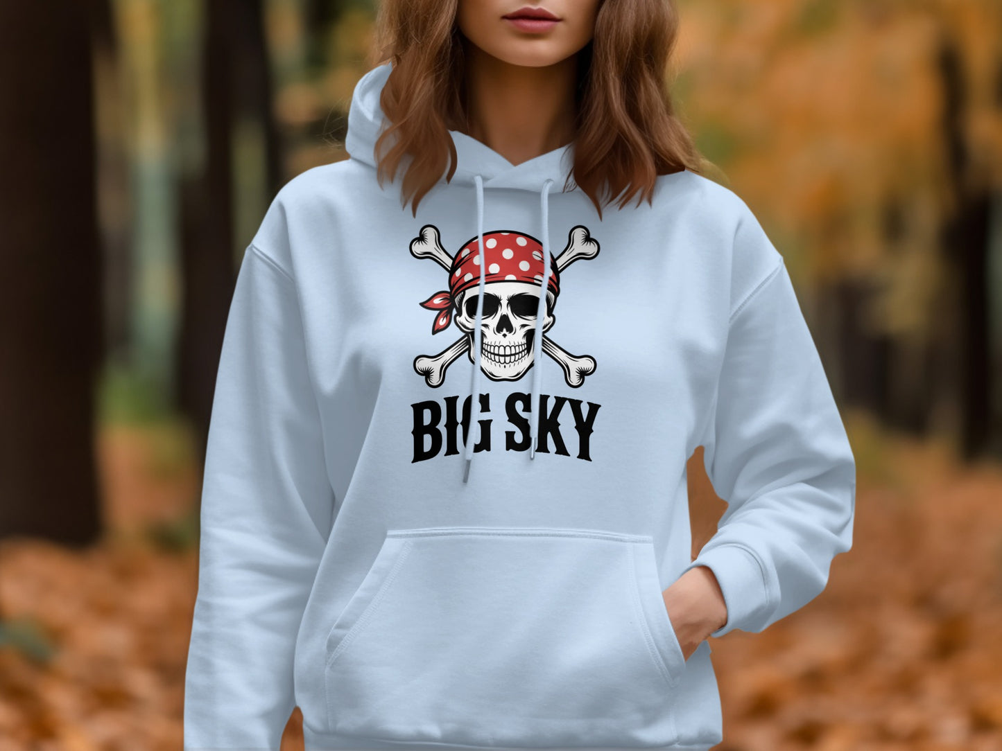Skull and Crossbones Big Sky Hoodie product