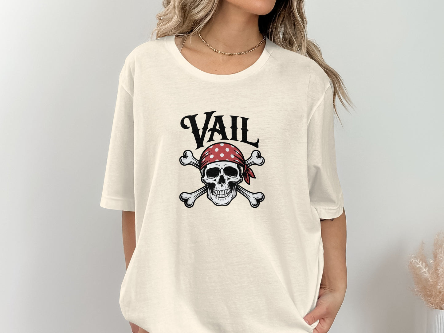 Vail Pirate Skull and Crossbones Graphic Tee product