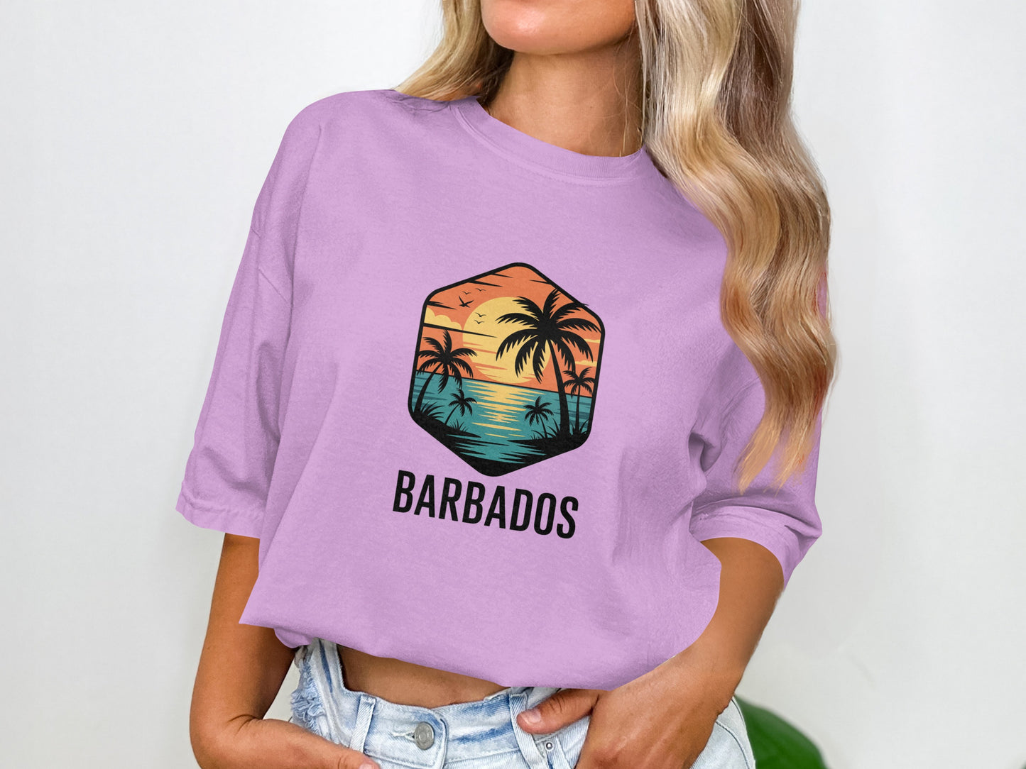 Sunset Beach Barbados Graphic Tee shirt product type