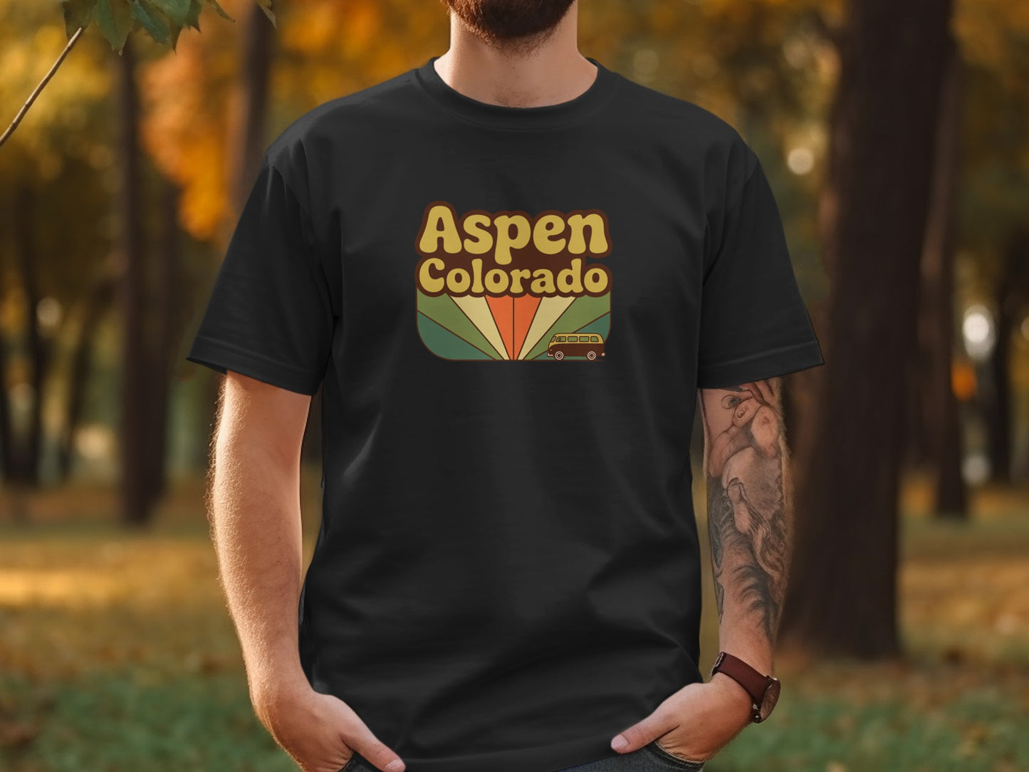 Aspen Colorado Vintage Design Graphic T-shirt product