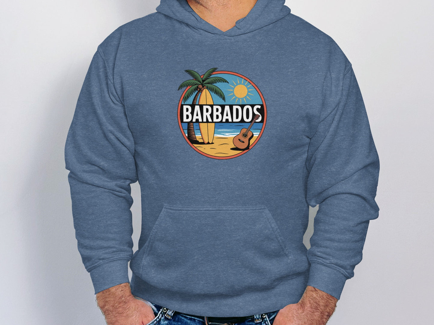 Barbados Beach Scene Graphic Hoodie product