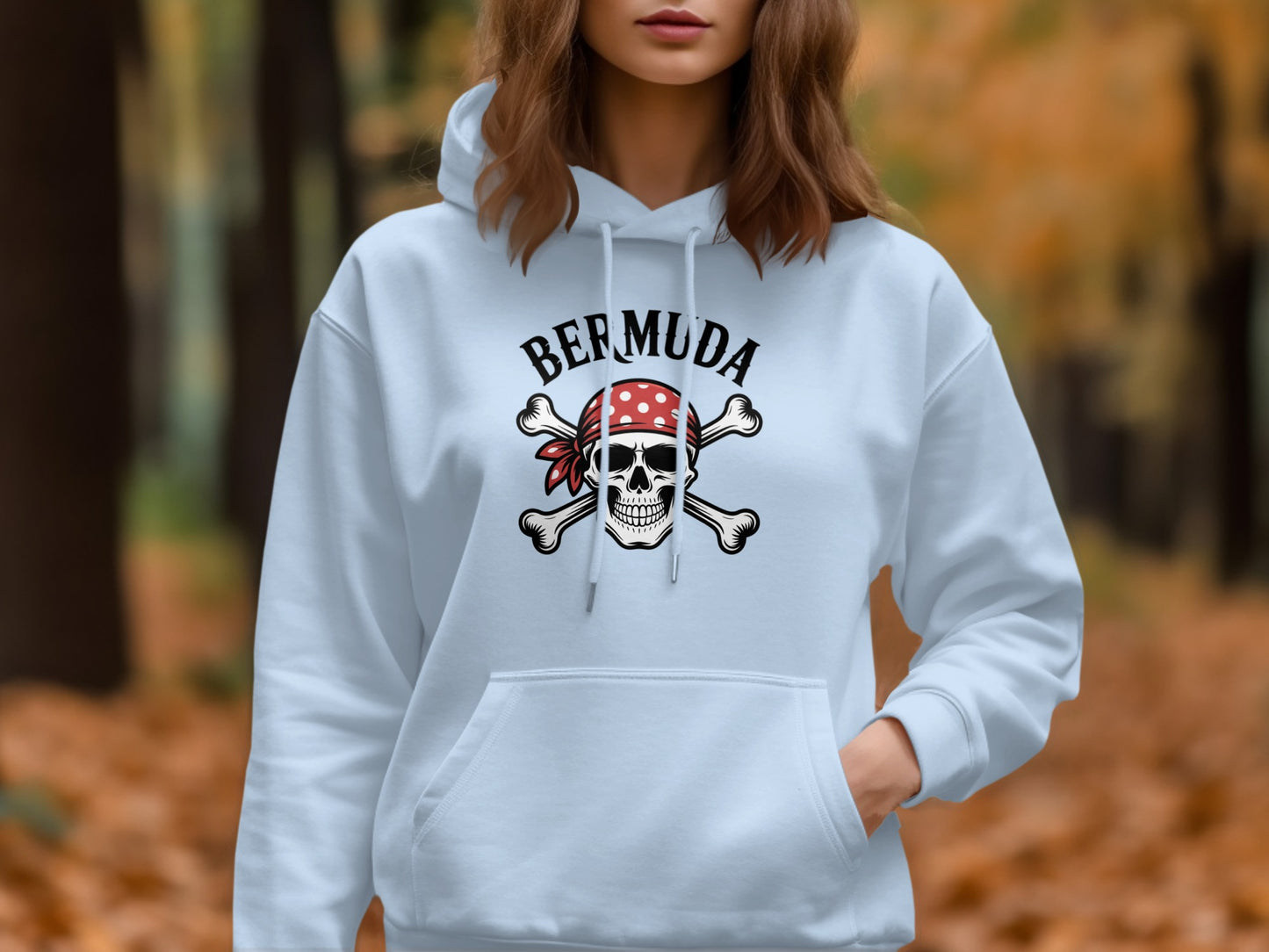 Bermuda Skull and Bones Graphic Hoodie product