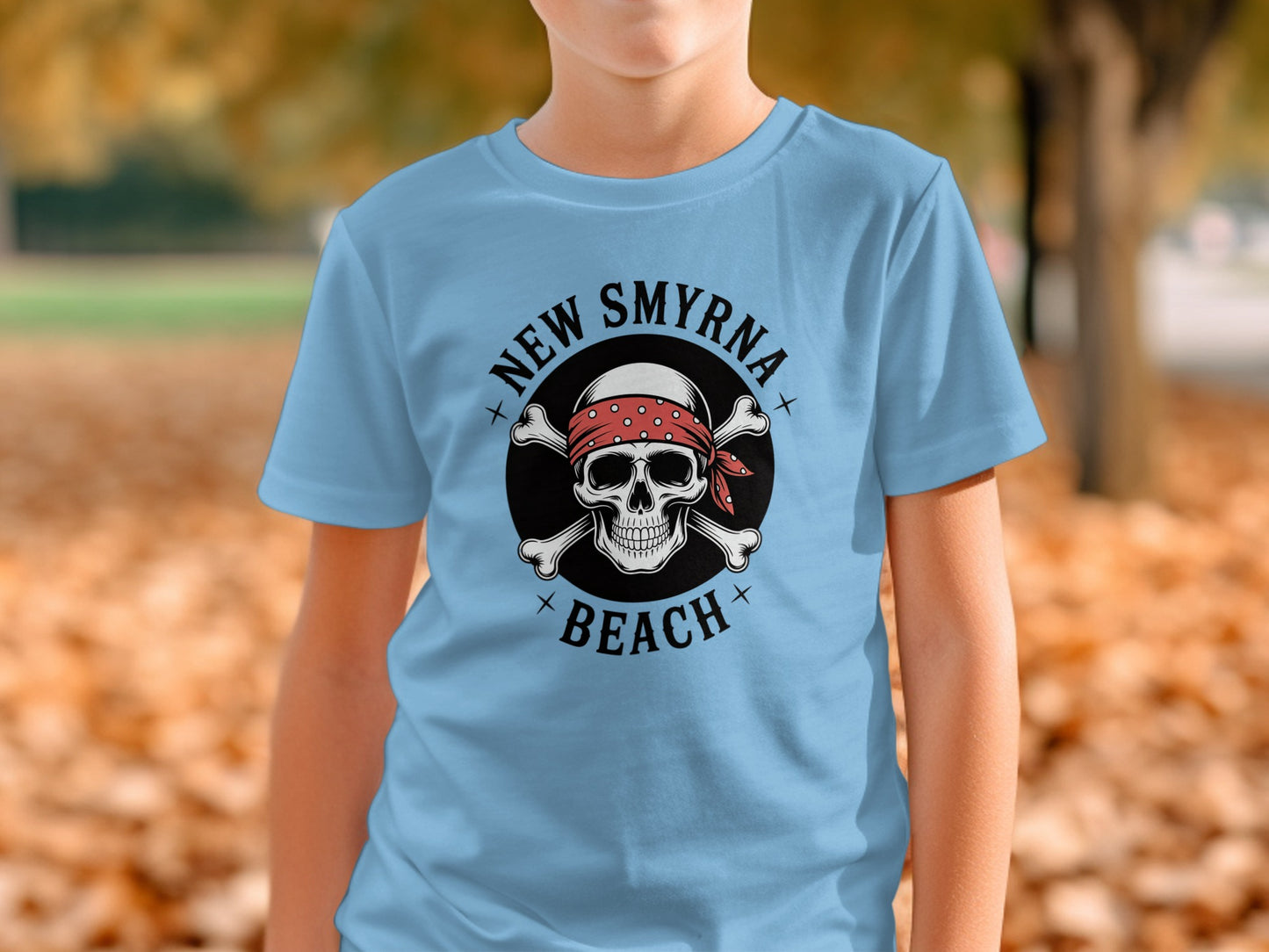 New Smyrna Beach Skull Design Youth Apparel Product Type