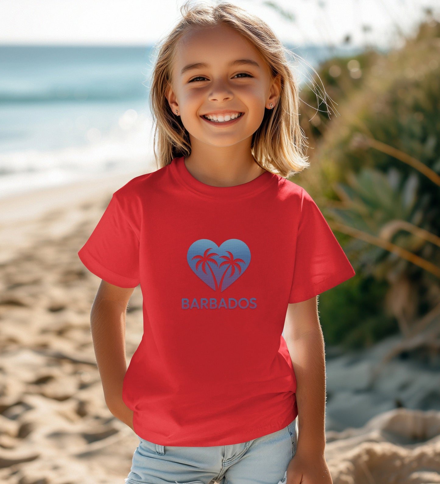 Barbados Heart Design Children's T-Shirt product type