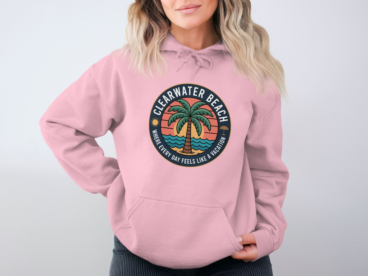 Clearwater Beach themed hoodie product