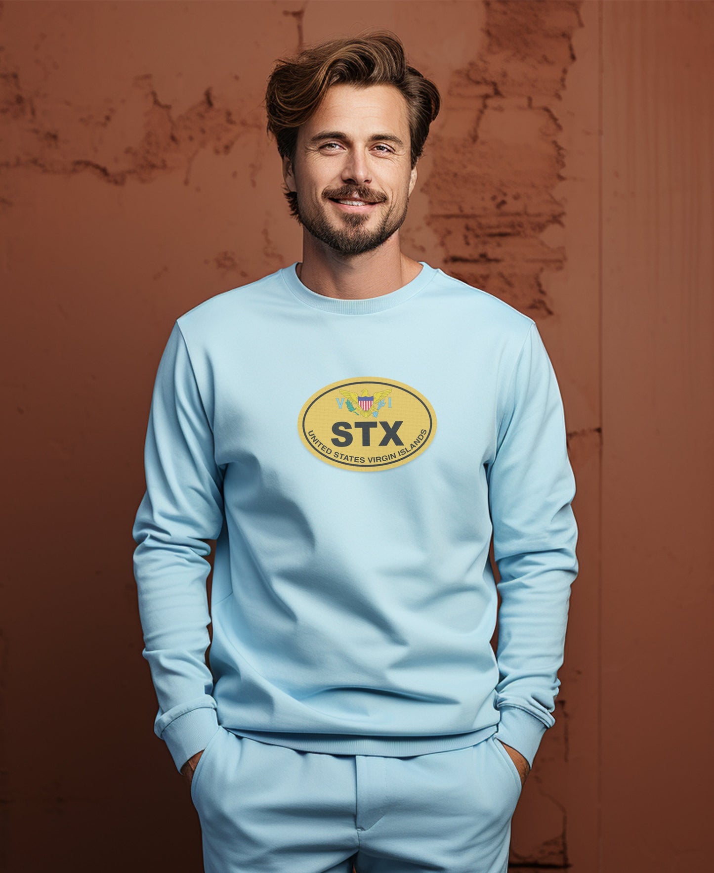 St Croix Crucian Christmas Festival and Island Charm Mens Long Sleeve T Shirt