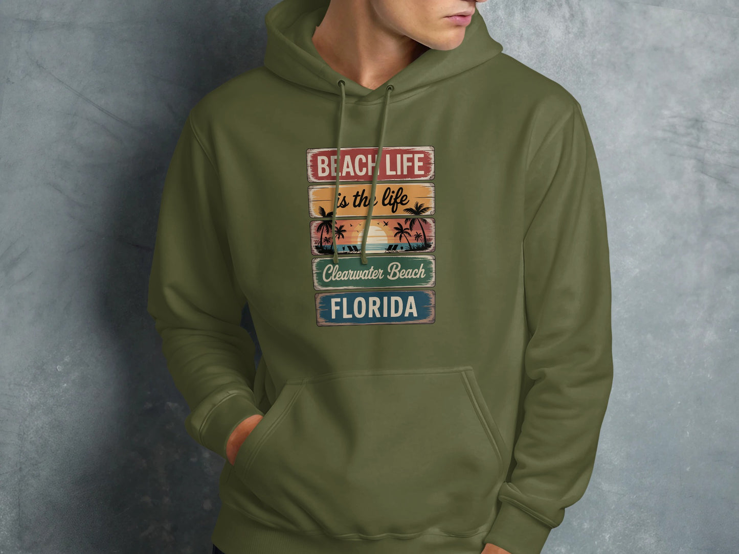 Beach Life Clearwater Beach Florida Hoodie product
