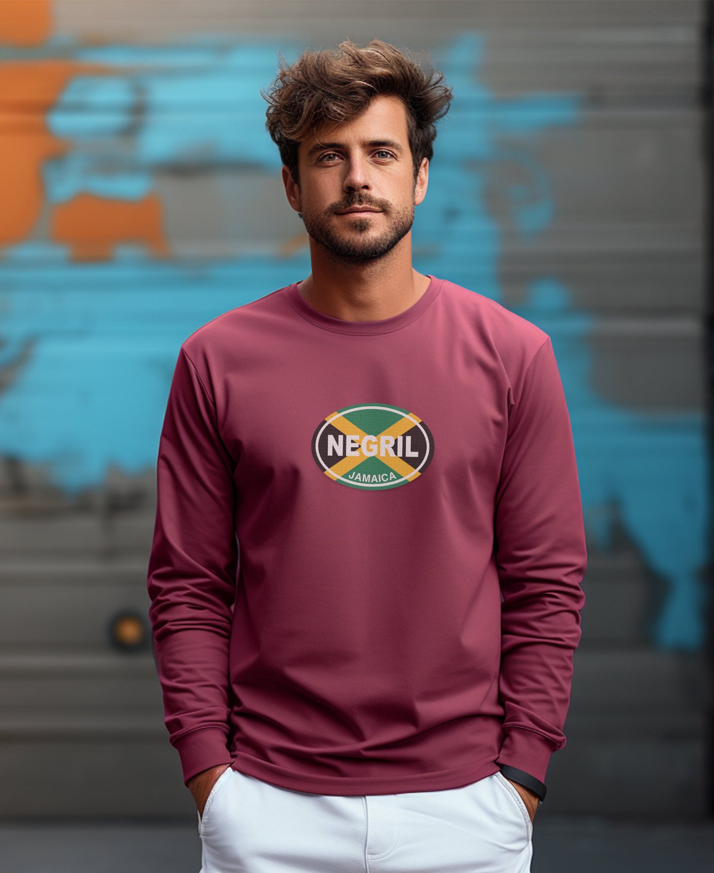 Negril Cliff Diving at Rick’s Cafe and Reggae Sunset Mens Long Sleeve T Shirt