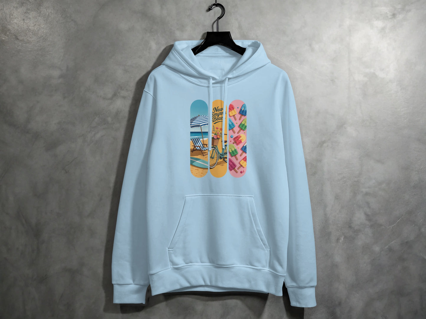 Vibrant Graphic Beach Escape Design Hoodie product
