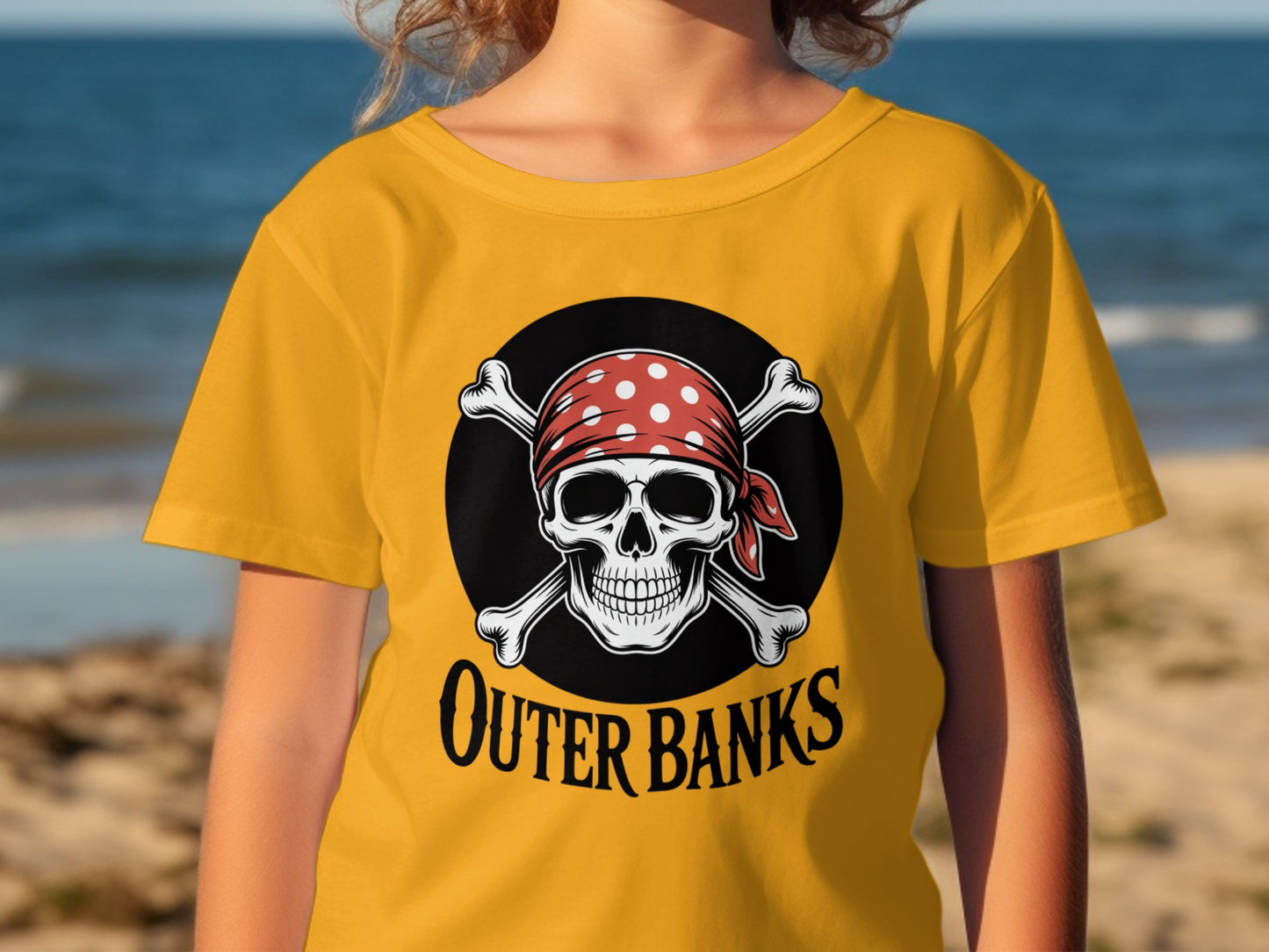 Outer Banks Skull and Crossbones Pirate T-Shirt product