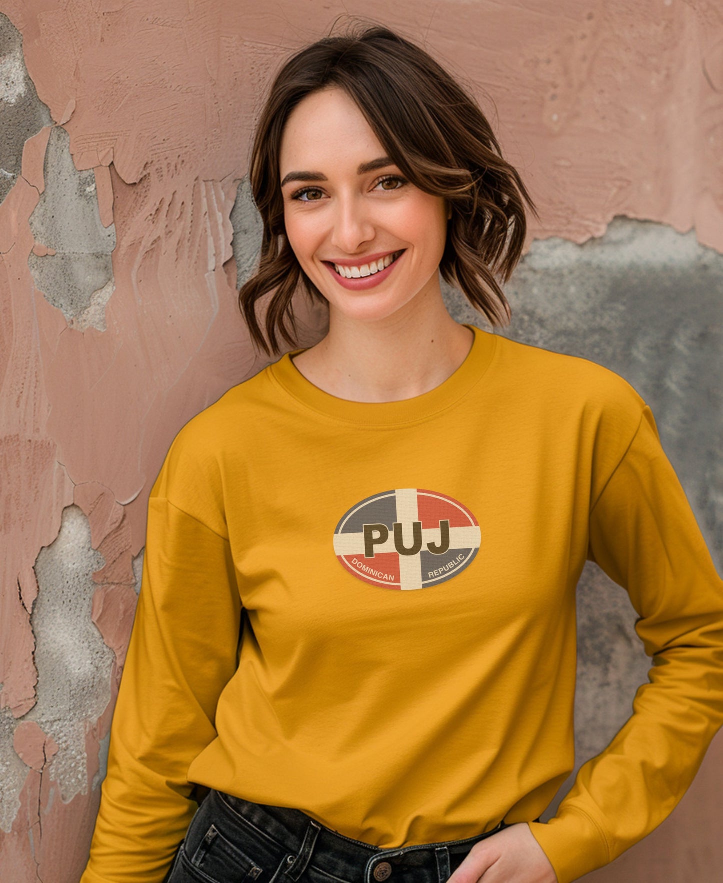 Stylish Long Sleeve PUJ Design Sweatshirt product type