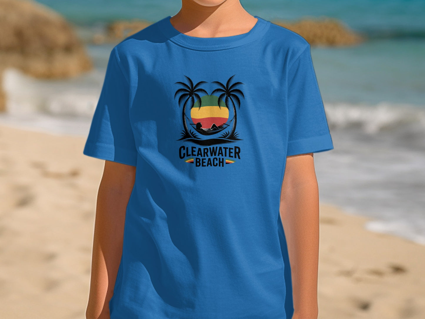 Sunset View Graphic Clearwater Beach Shirt product