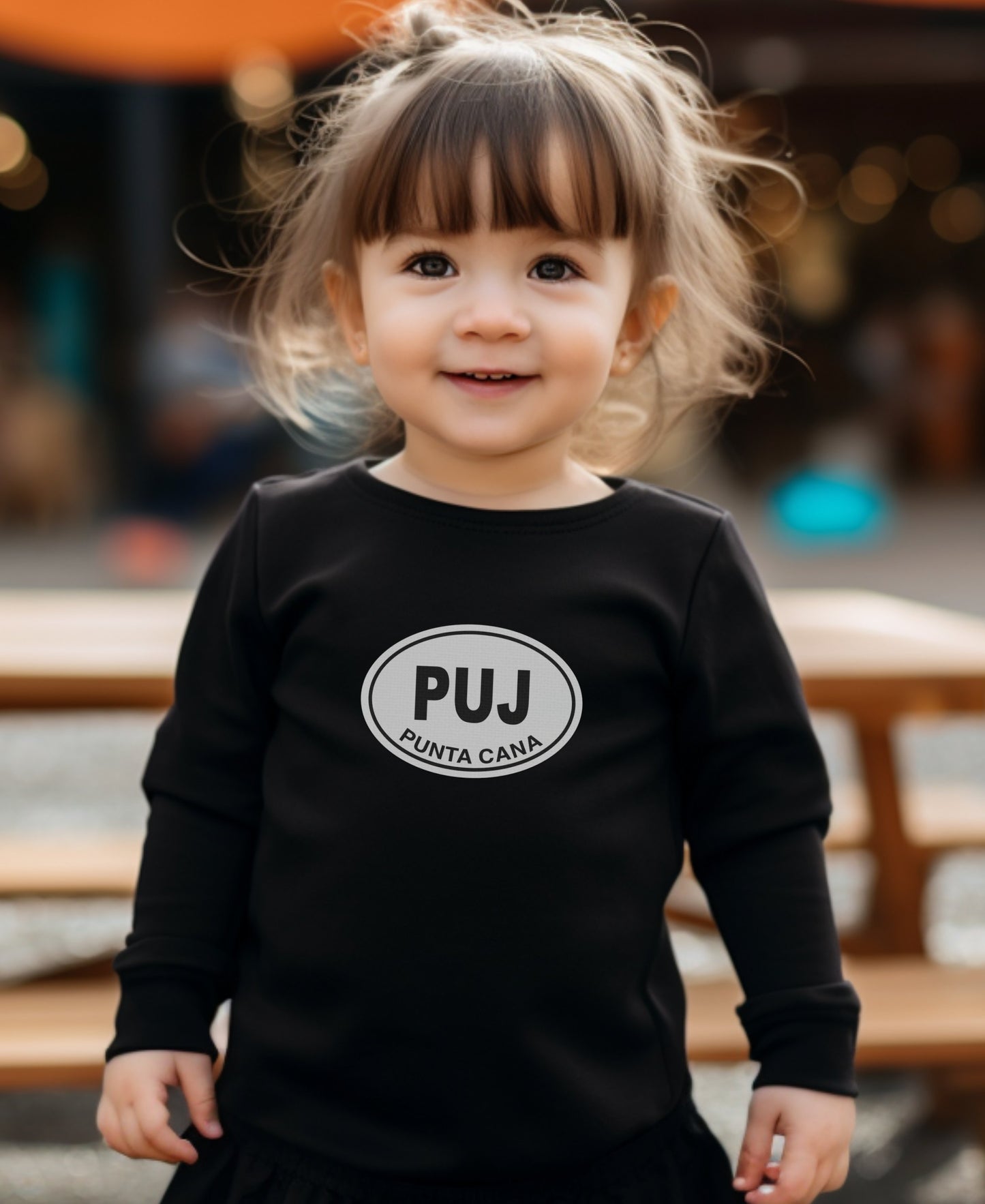 Cute Punta Cana PUJ Logo Long Sleeve Toddler Shirt product