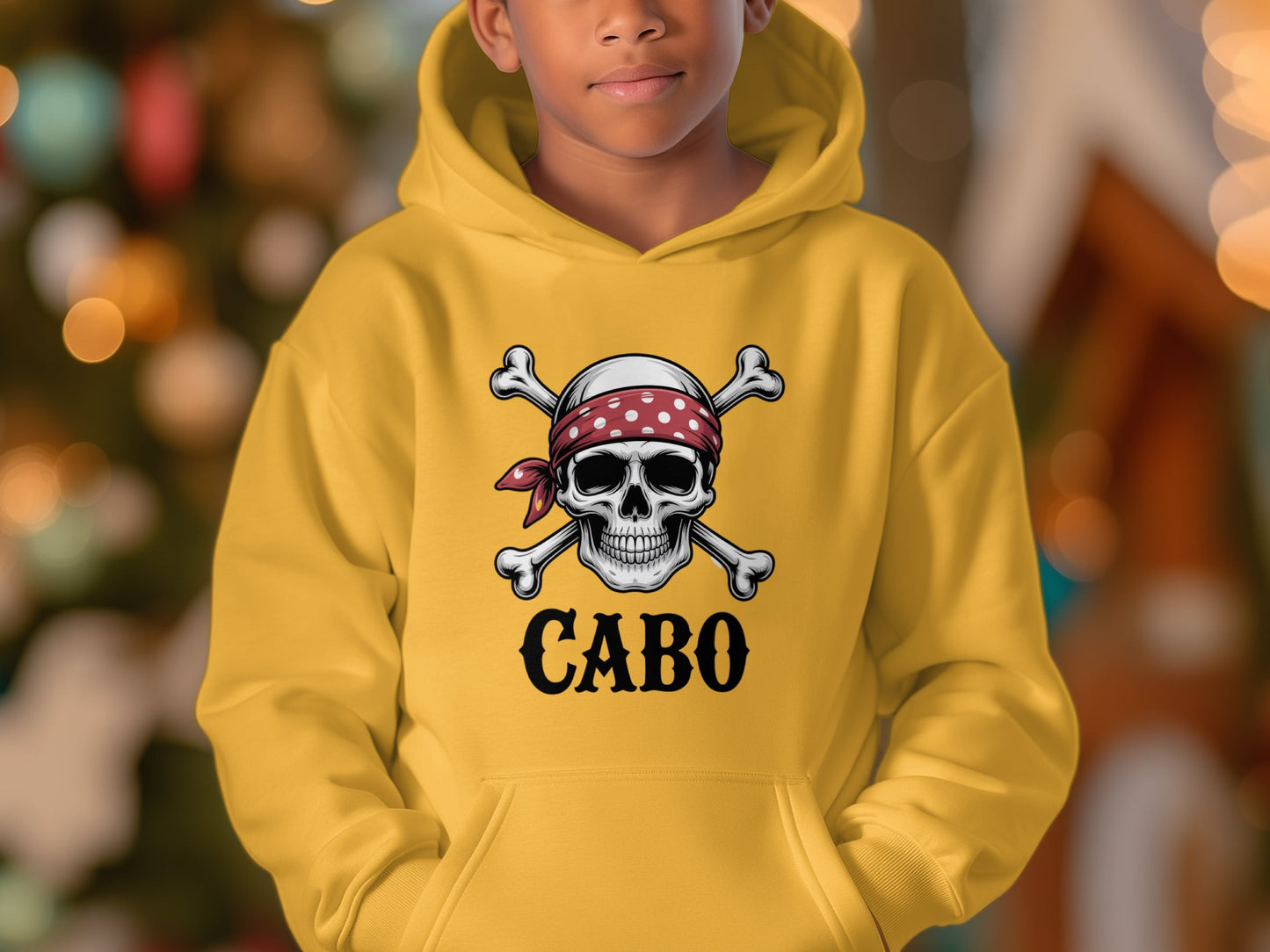Cabo Skull and Crossbones Graphic Hoodie product