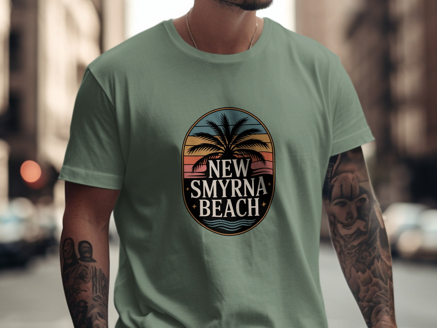 New Smyrna Beach Sunset Graphic Tee product type